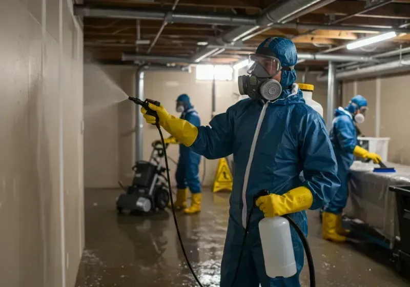 Basement Sanitization and Antimicrobial Treatment process in Saint David, AZ